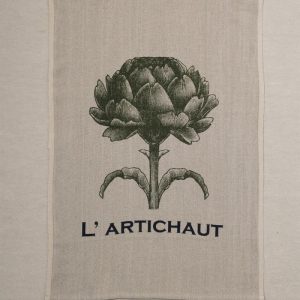 Kjøkkenhåndkle - Artisjokk Naturell/Grønn